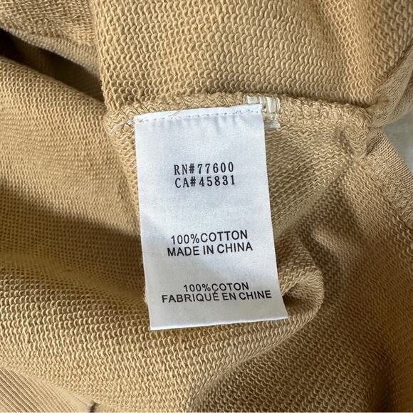 NWT Sandrine RosexFree People Collab Size XS Desir Hoodie Tan Cozy Hip Hop Trend - Picture 11 of 15